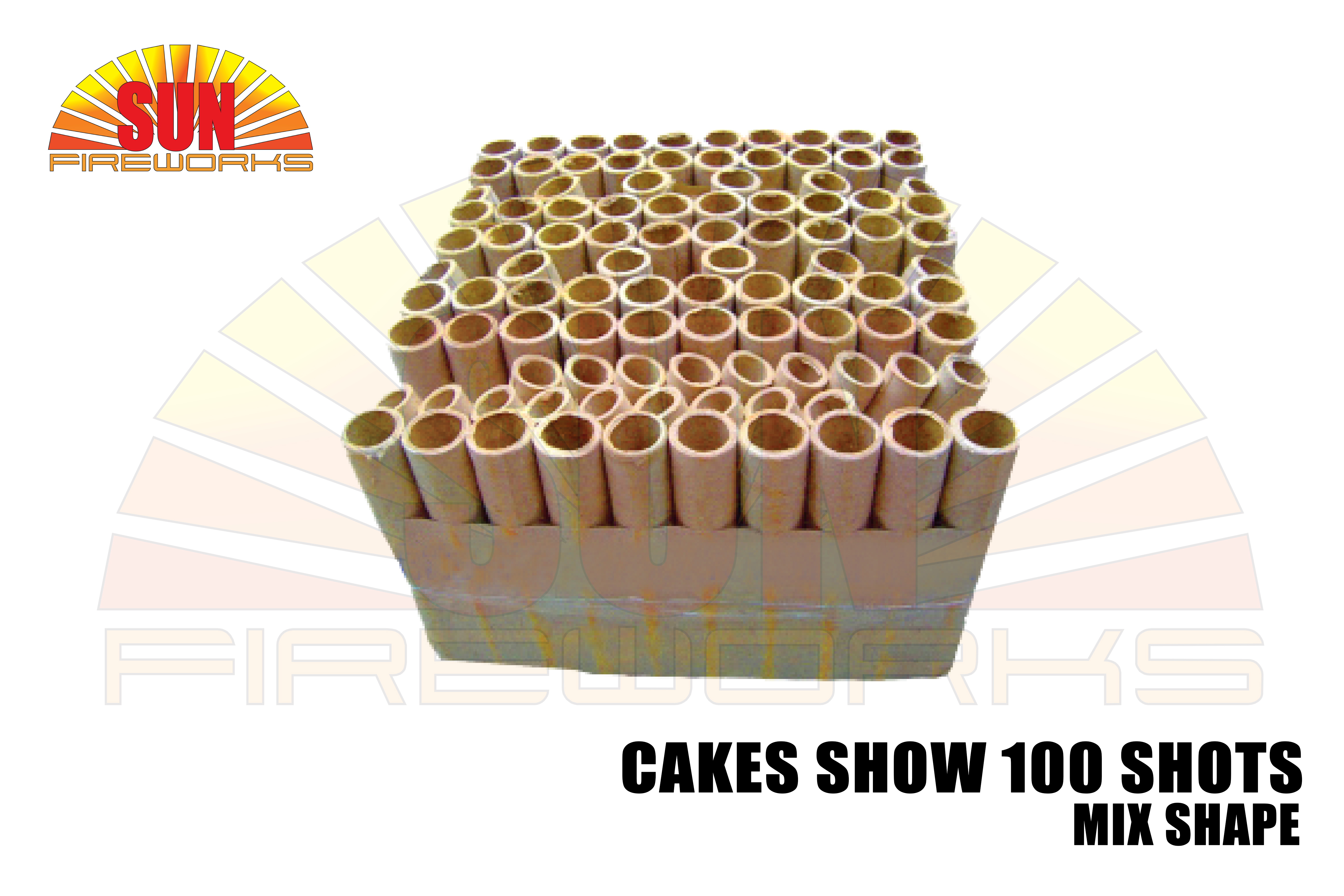 cakes show 100 shots MIX shape